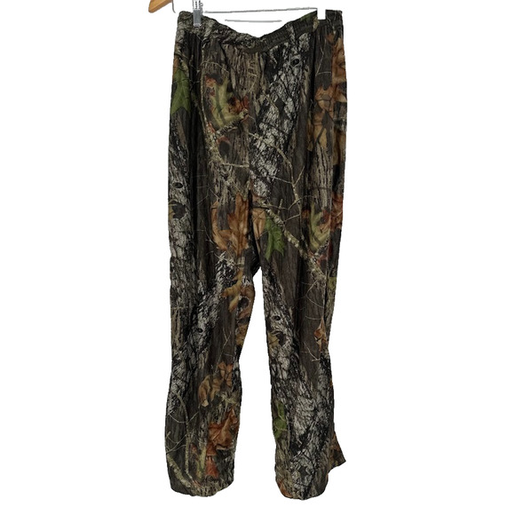 Gamehide Hush Hide Mens XL Camo Hunting Elastic Waist Pants Zip Snap Cuff - Picture 1 of 12